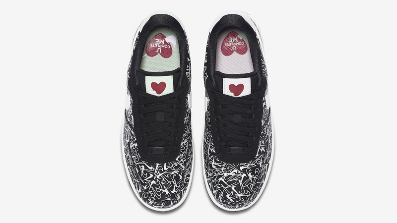 Nike Air Force 1 Low Valentines Day Black Middle