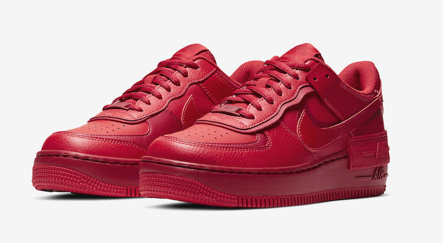 Nike Air Force 1 Shadow University Red front