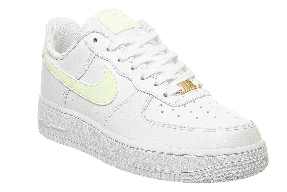 Nike Air Force 1 White Barely Volt