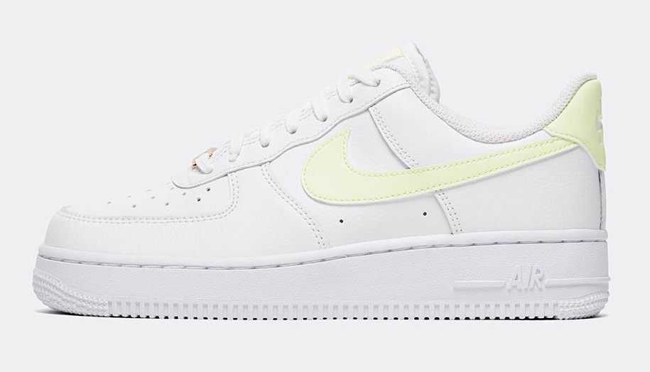 Nike Air Force 1 White barely volt