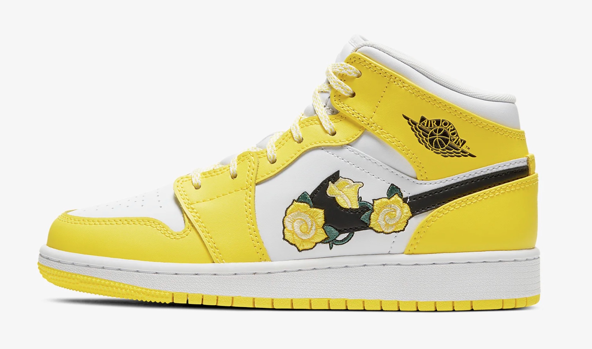Nike Air Jordan 1 Mid AV5174-700 Floral Yellow