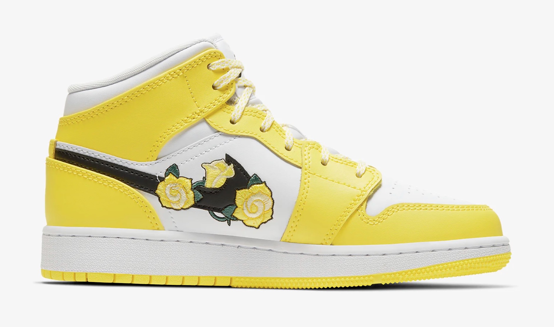 Nike Air Jordan 1 Mid AV5174-700 Floral Yellow 2