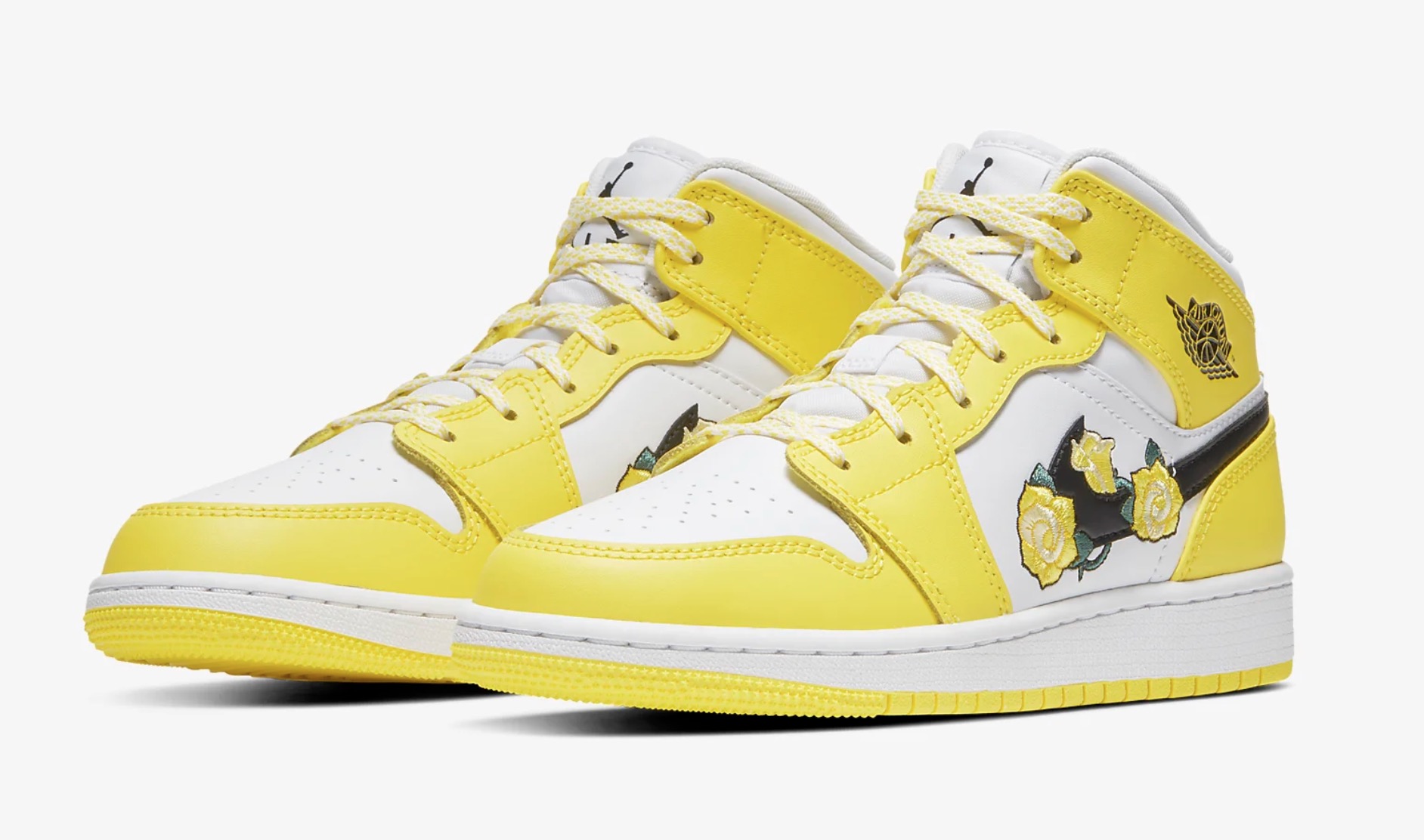 Nike Air Jordan 1 Mid AV5174-700 Floral Yellow 4