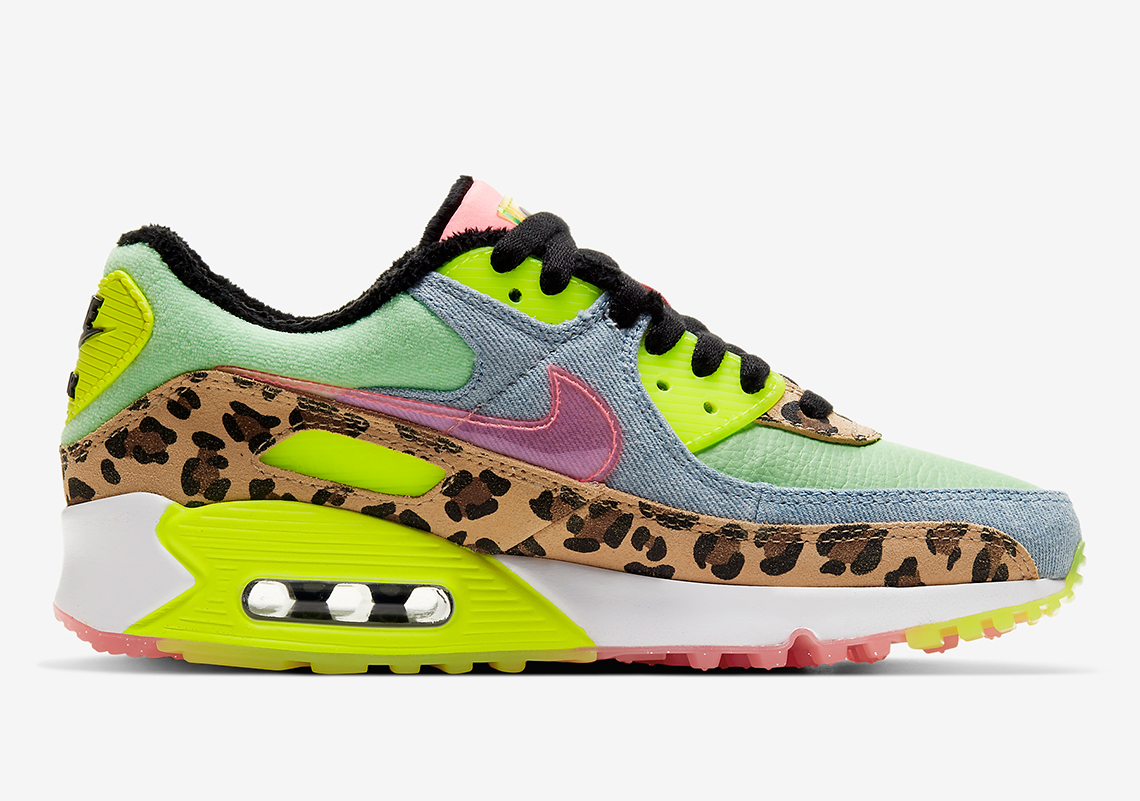 Nike Air Max 1 LX Denim Leopard Volt