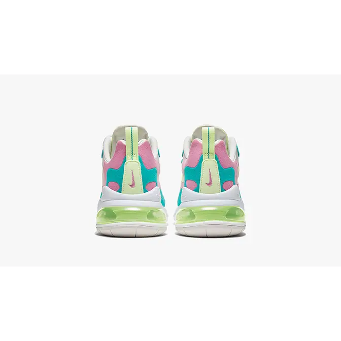 Nike air max 270 react white/volt/pink/teal hotsell