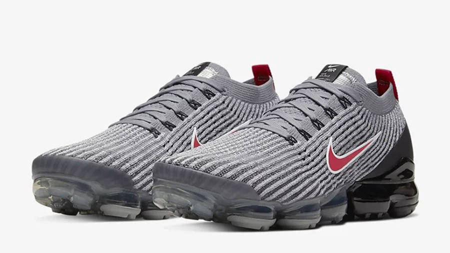 Nike Air VaporMax Flyknit 3 Iron Grey Red | Where To Buy | AJ6900-012 ...