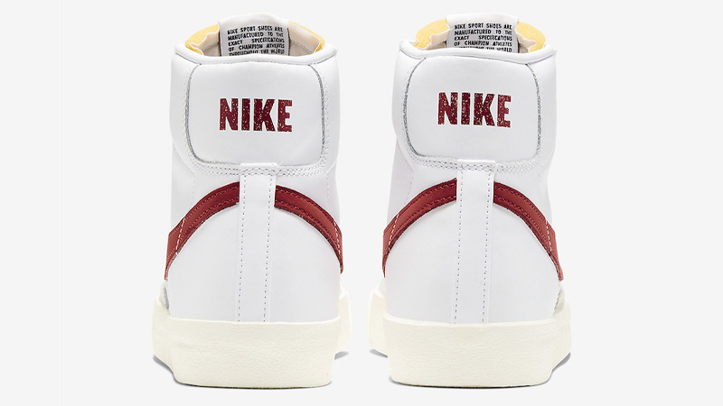Nike Blazer Mid 77 White Red Back