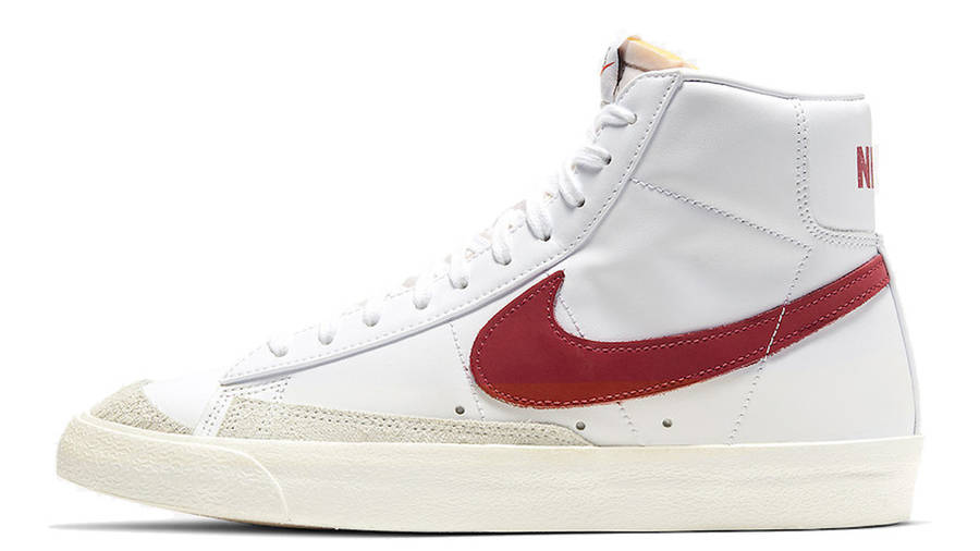 nike blazer mid 77 vintage white team red