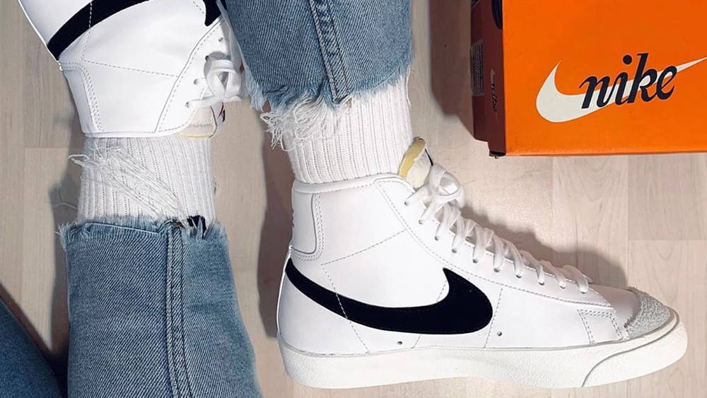 Nike Blazer Mid Vintage 77 Black White Nike Blazer Mid Vintage 77 Black White