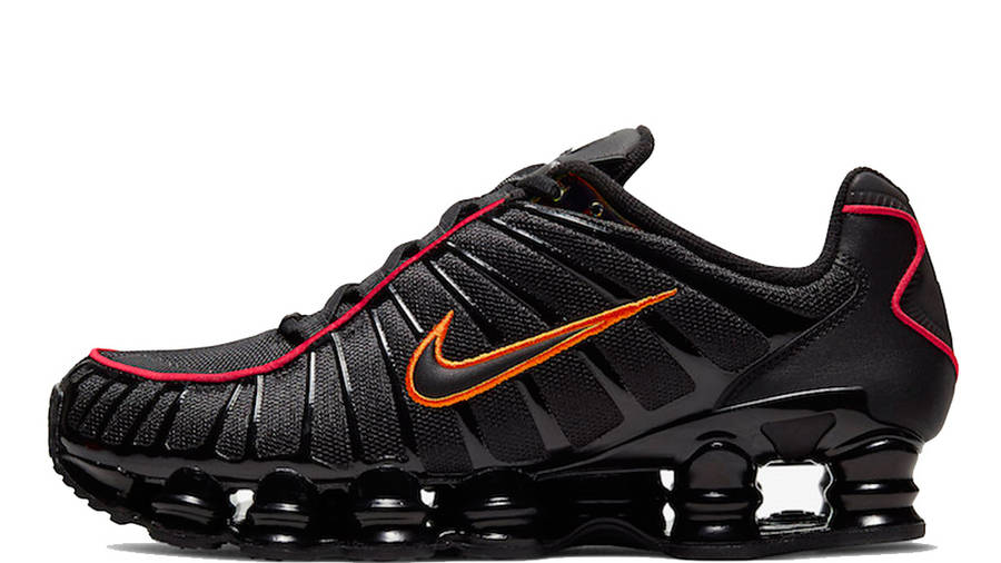 nike shox tl black orange