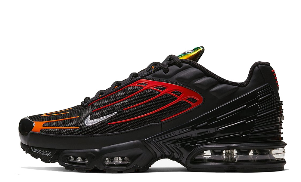 air max plus 3 black orange