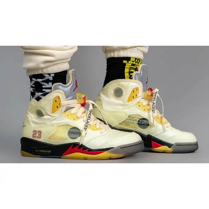 Air Jordan 5 Off-White Black - ENDANGERED LA