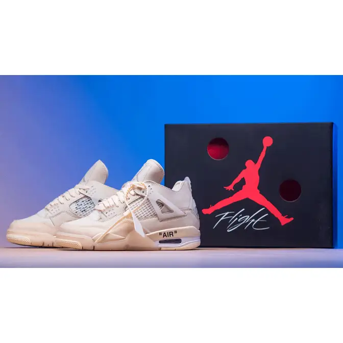 Off-White x Nike Air Jordan 4 Sail | Where To Buy | CV9388-100 | The ...