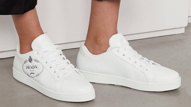 Prada Logo Embossed White