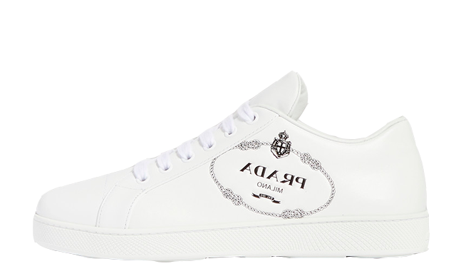 Prada Logo Embossed White