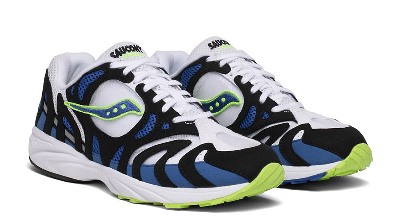 Saucony Grid Azura 2000 OG Black Blue S70489-1 front