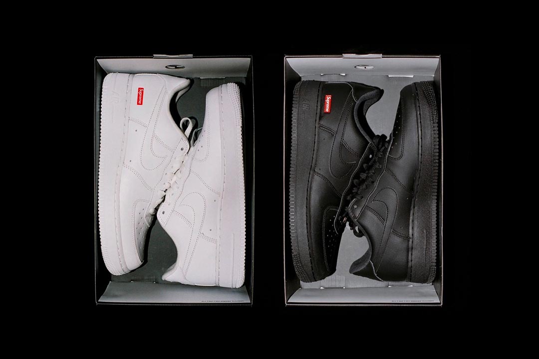 The Supreme x Nike Air Force 1 Collaboration Gets Officially Unveiled