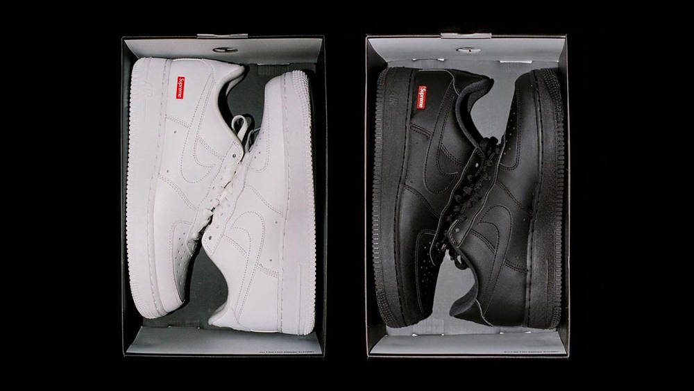 Image via Supreme The Supreme x Nike Air Force 1 Collaboration Gets Officially Unveiled