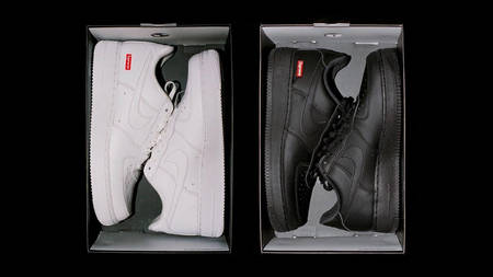 The Supreme x Nike Air Force 1 Collaboration Gets Officially Unveiled