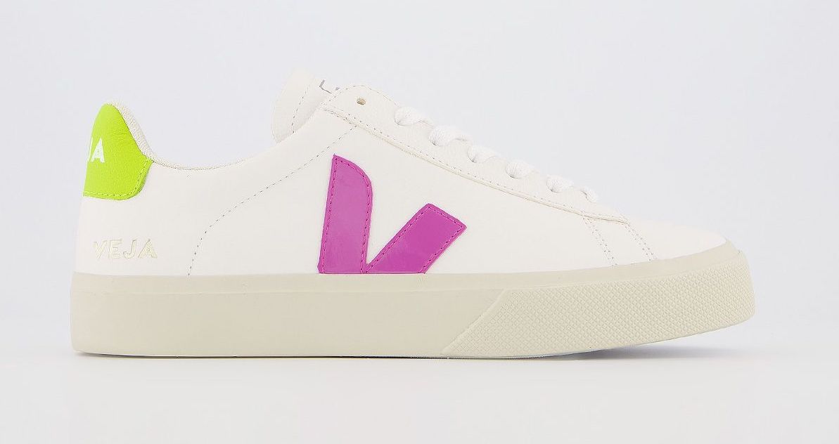 Veja Campo White Ultraviolet purple