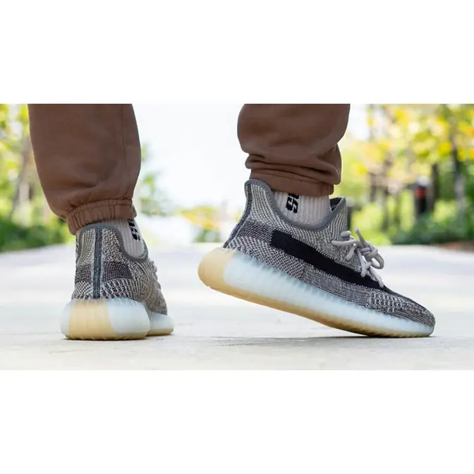 Yeezy Boost 350 V2 Zyon on foot back