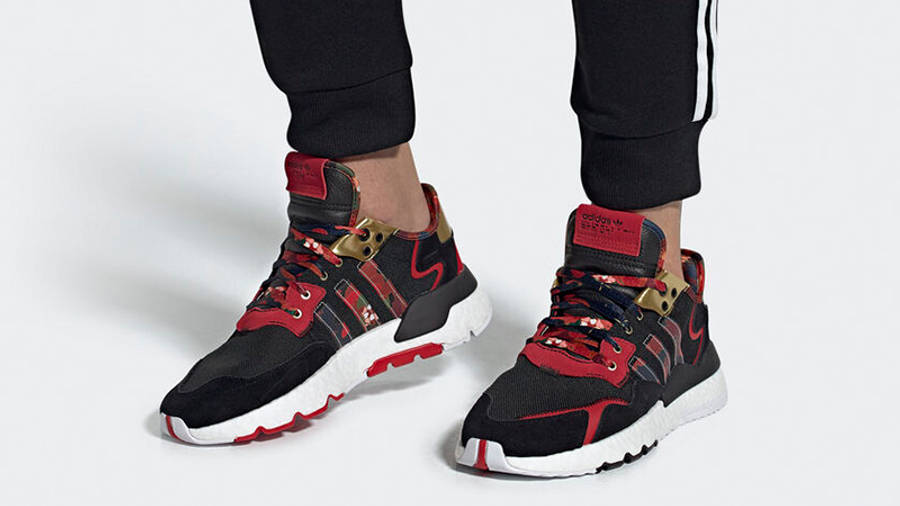 adidas Nite Jogger Chinese New Year Black FW5272 on foot