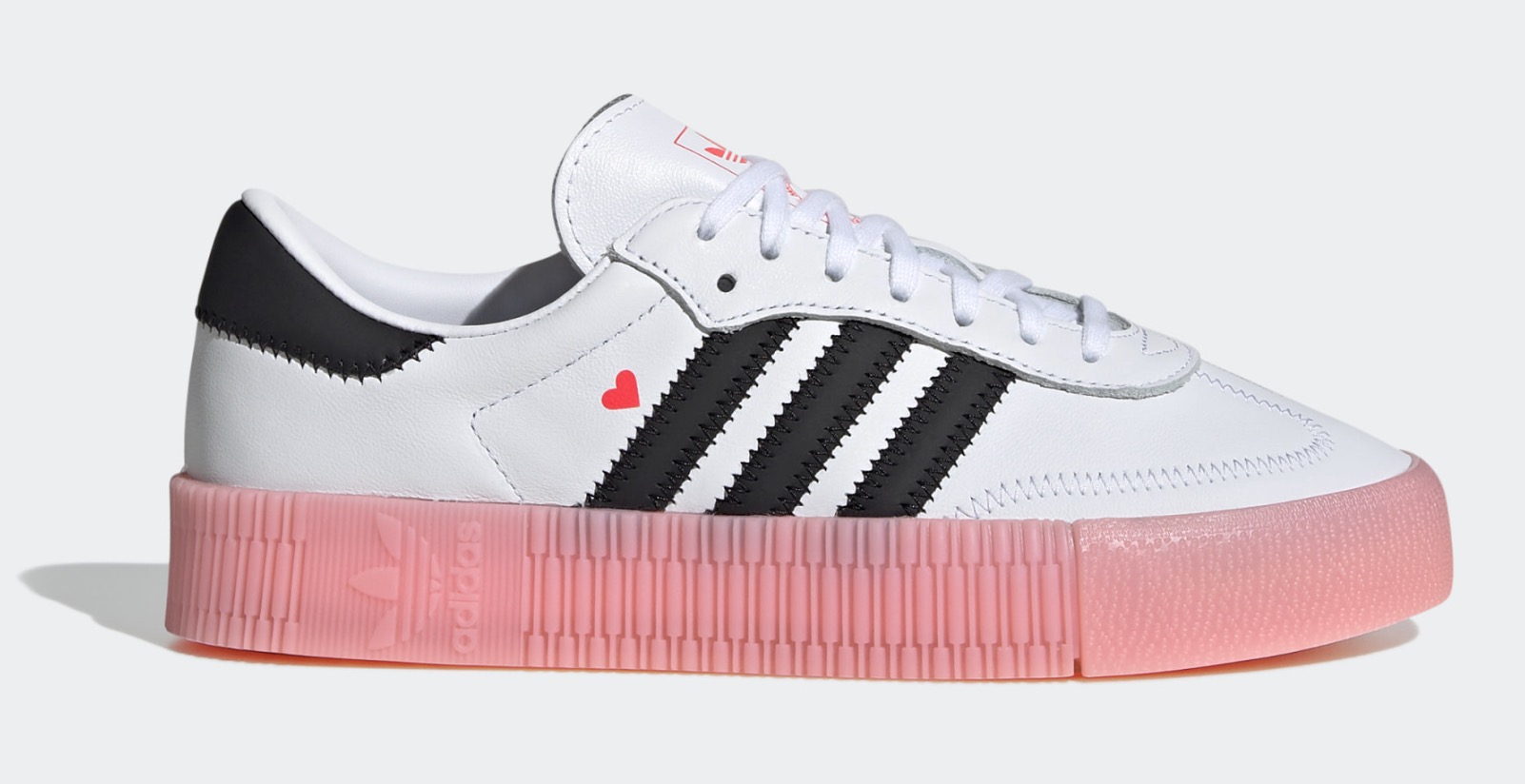 adidas Sambarose White Pink Heart
