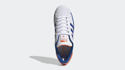 adidas Superstar White Blue Middle
