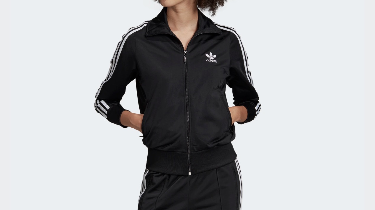 adidas firebird track top black