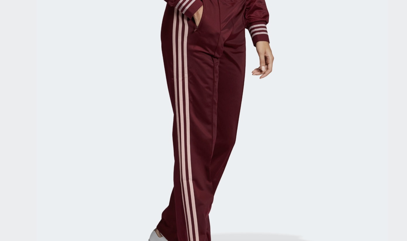 adidas firebird tracksuit bottoms maroon
