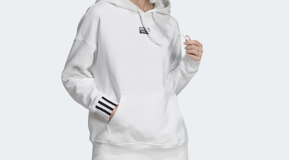 adidas hoodie white