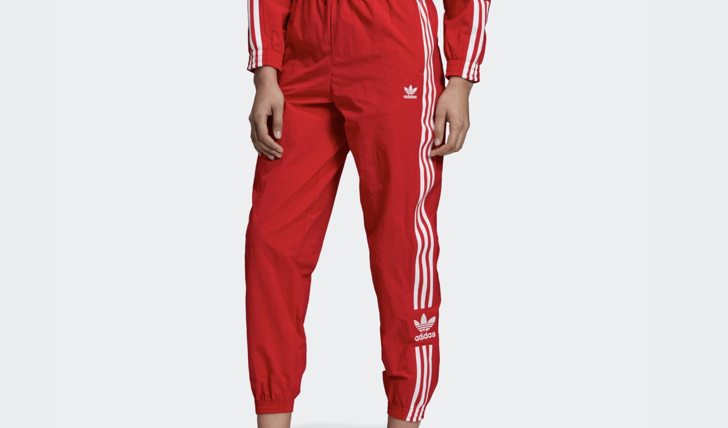 adidas tracksuit bottoms red
