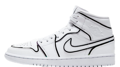 jordan aj 1 mid se white