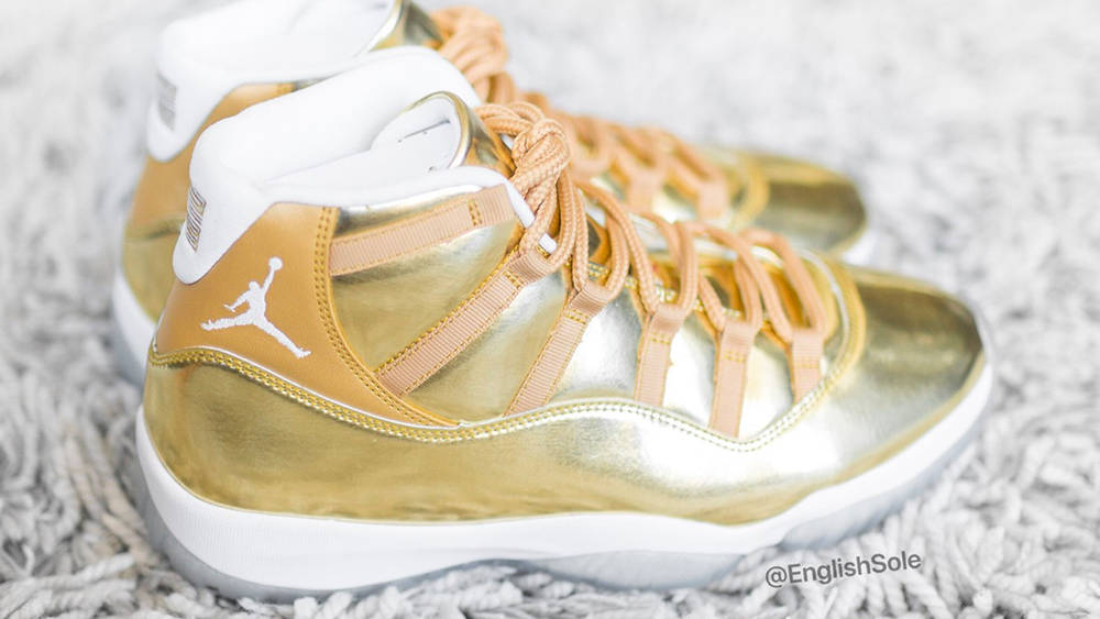 air jordan 11 gold