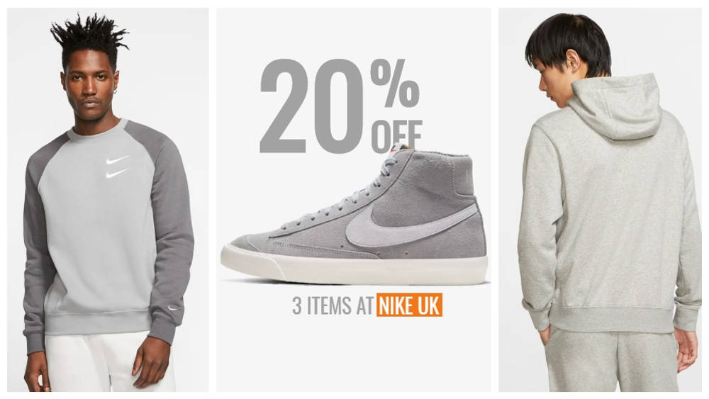 Buy 3 Items And Take 20% Off At Nike UK Buy 3 Items And Take 20% Off At Nike UK