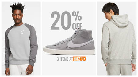 Buy 3 Items And Take 20% Off At Nike UK Buy 3 Items And Take 20% Off At Nike UK