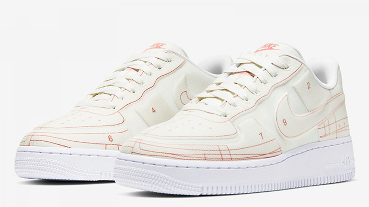 nike air force 1 schematic white