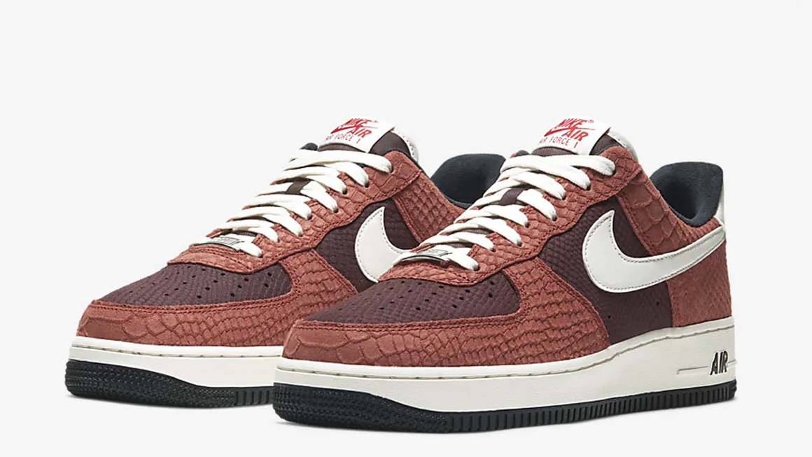 air force 1 brown snakeskin