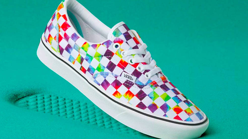 vans old skool colourful checker