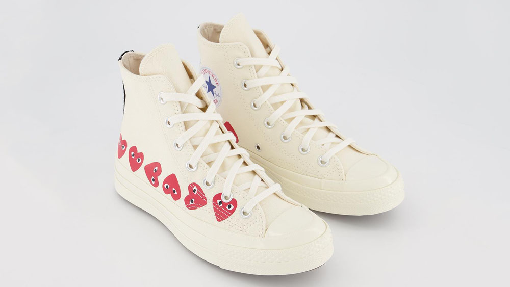 _0003_COMME des GARCONS Play x Conoverse Chuck 70 Hi Heart Print White
