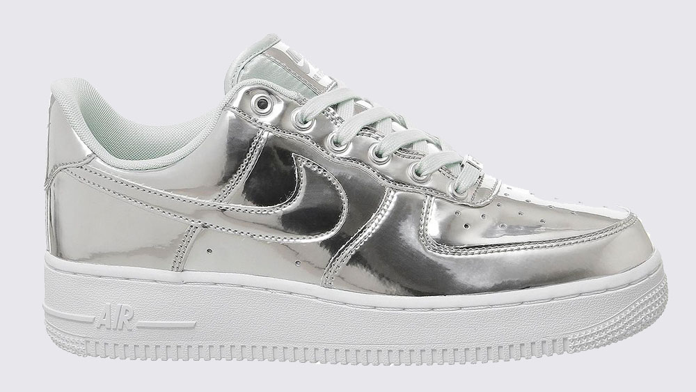 _0004_Nike Air Force 1 Metallic Silver