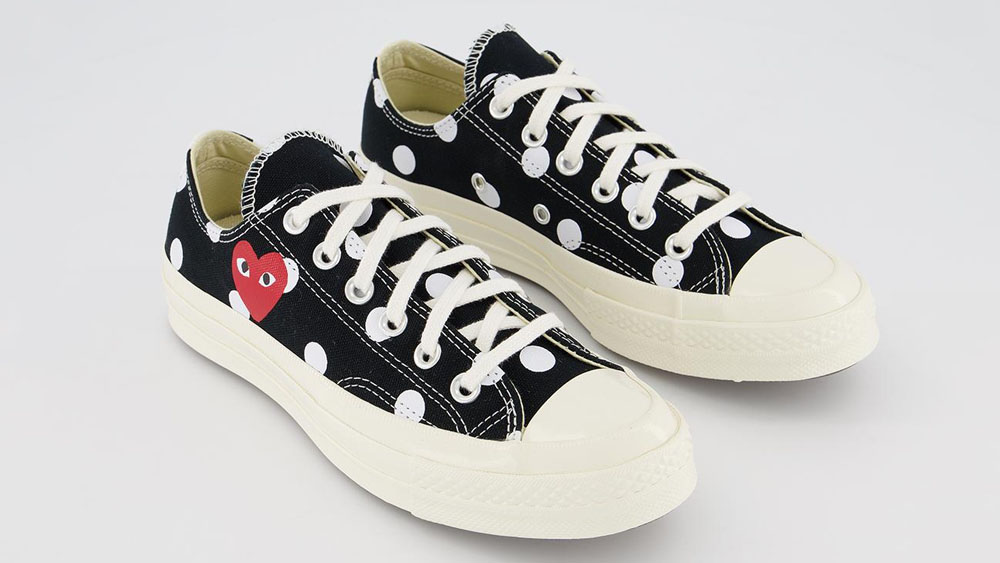 _0010_COMME des GARCONS Play x Conoverse Chuck 70 Low Polkadot Black