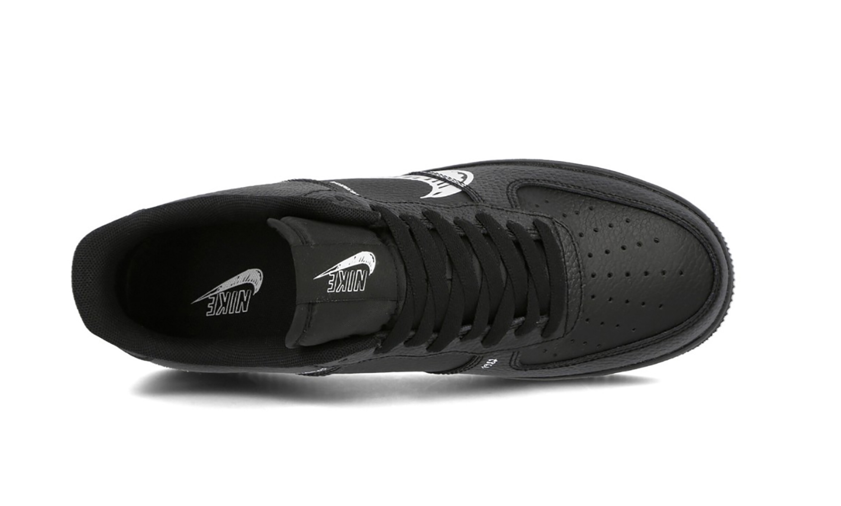 A Closer Look At The Upcoming Nike Air Force 1 'Sketch Swoosh' In Black 2