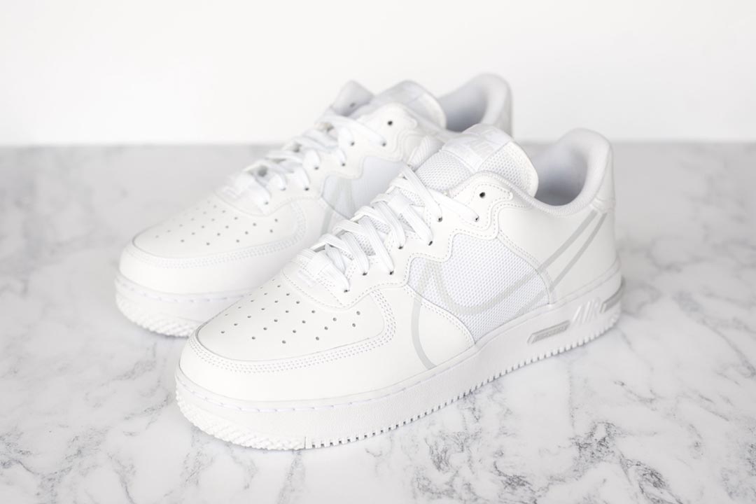 nike air force 1 react triple white