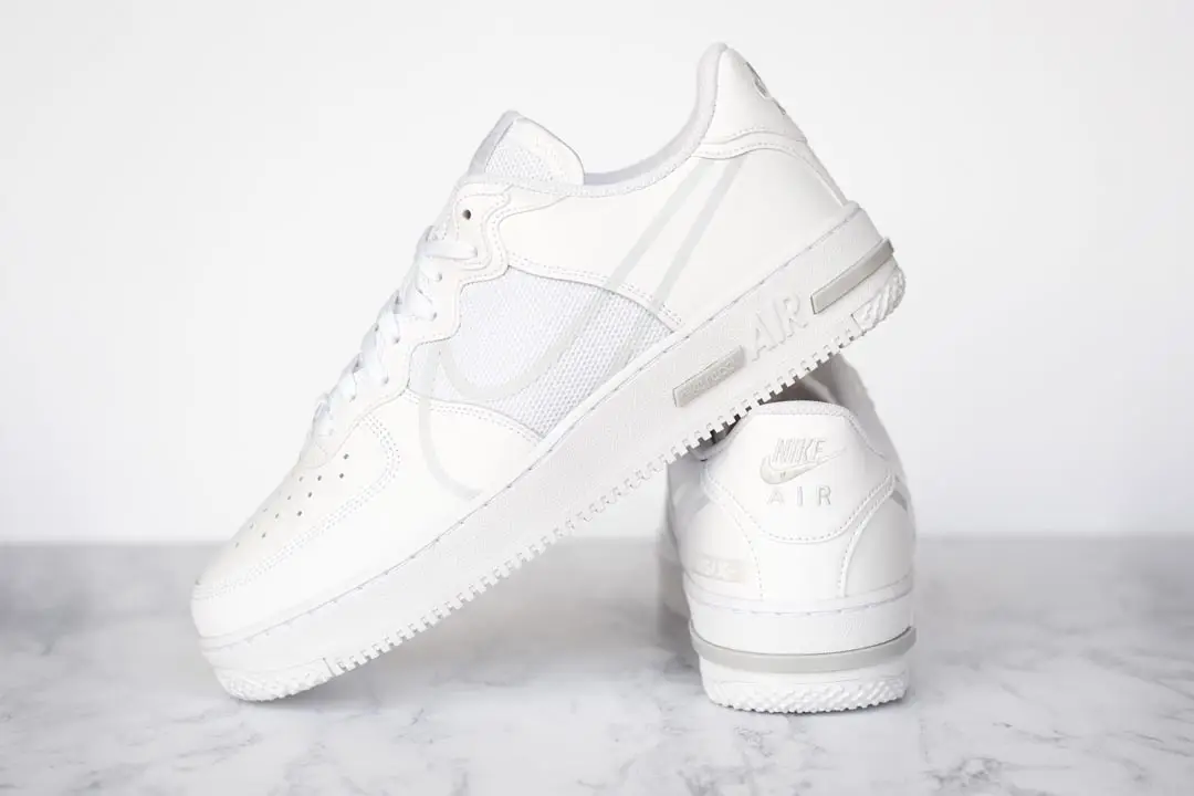 Air force 1 clearance react white pure platinum