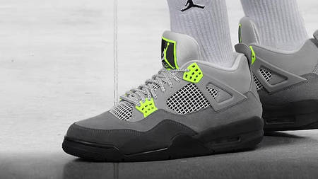 The Nike Air Max 95-Inspired Air Jordan 4 "Neon" is Still Available!