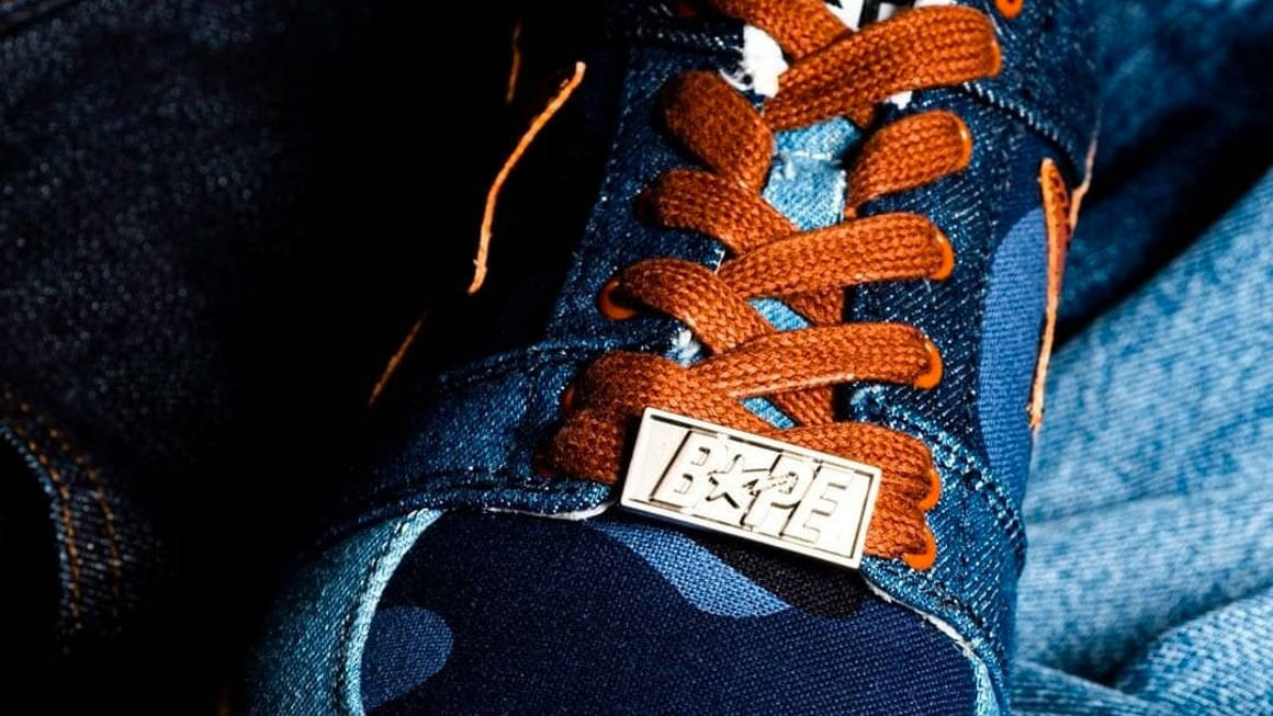 bapesta patchwork denim