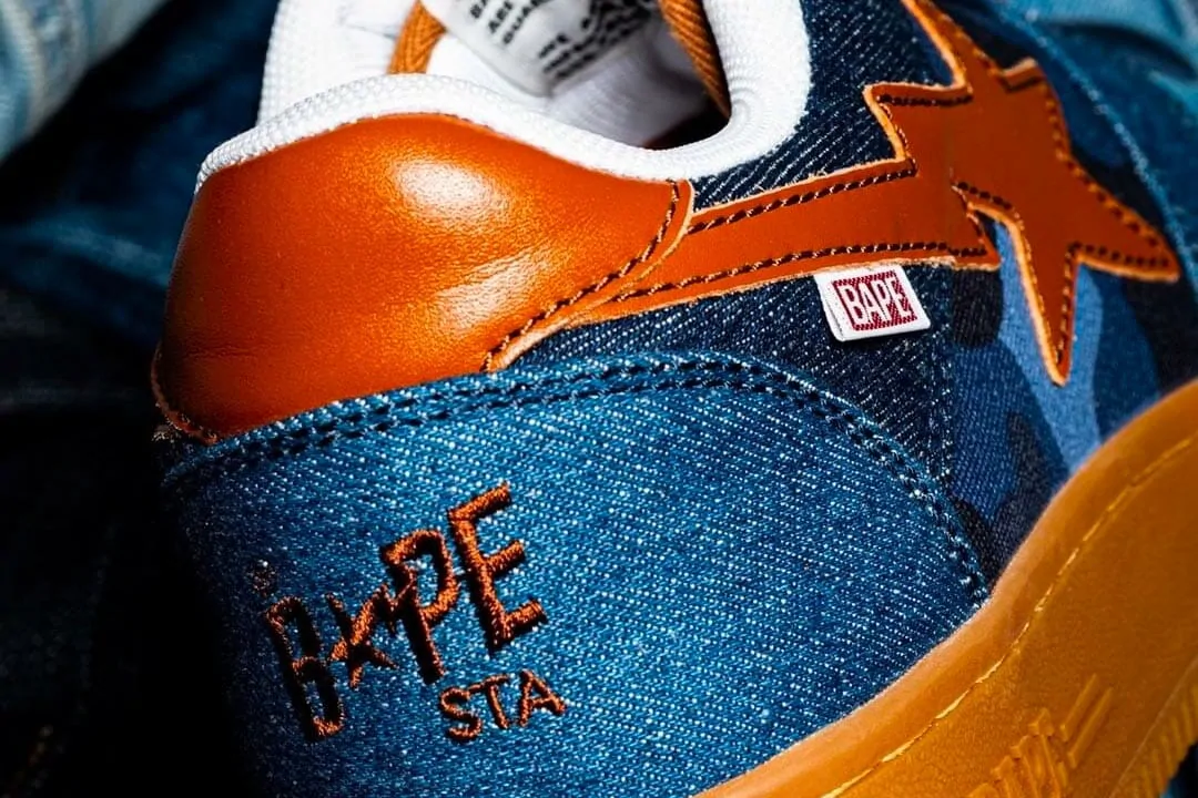 Bapesta denim hot sale