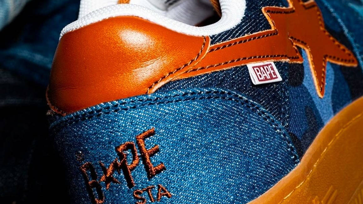 bapesta patchwork denim
