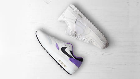 WIN the Nike Air Force 1 React "White" and the Nike Air Max 1 Ch.1 "Purple Punch" WIN the Nike Air Force 1 React "White" and the Nike Air Max 1 Ch.1 "Purple Punch"
